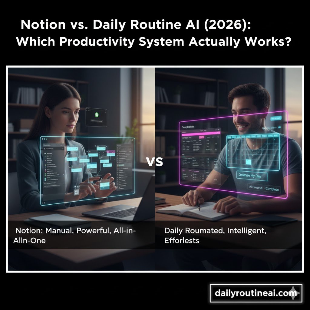 Notion vs. Daily Routine AI