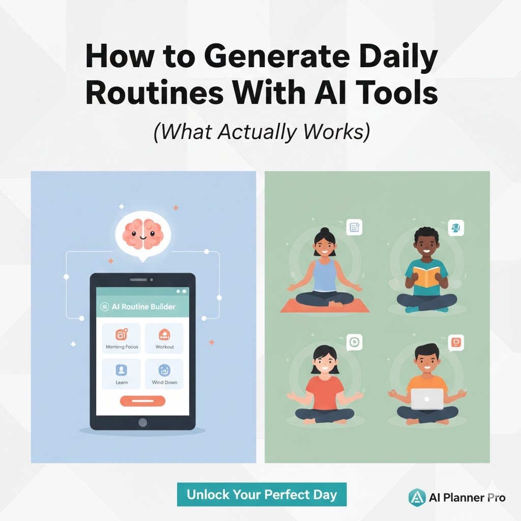 Generate Daily Routines With AI Tools