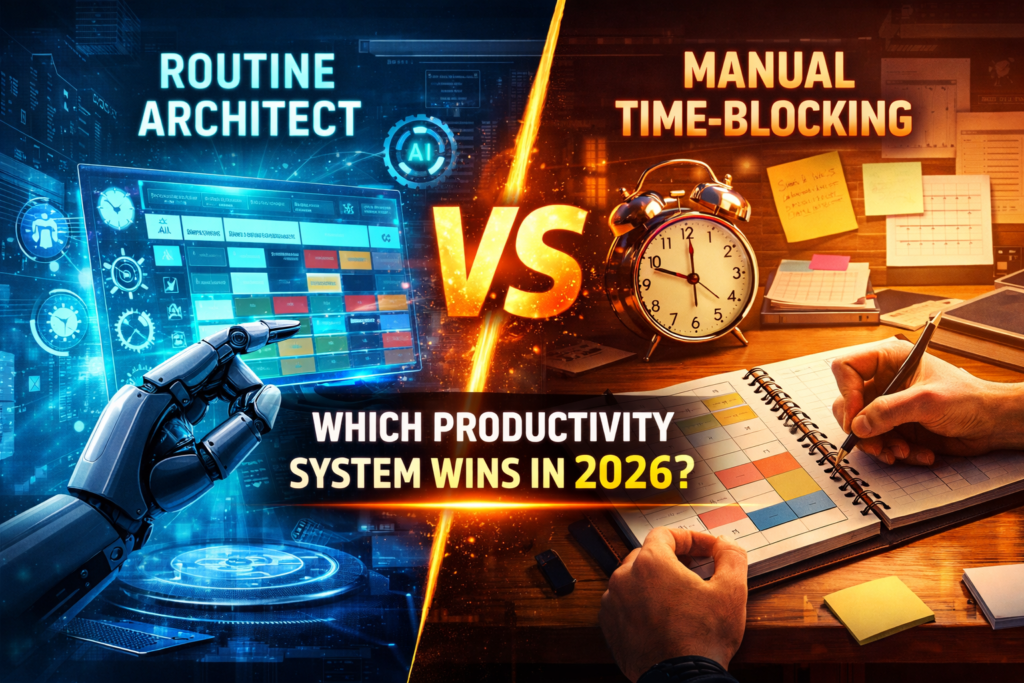 Routine Architect vs Manual Time-Blocking