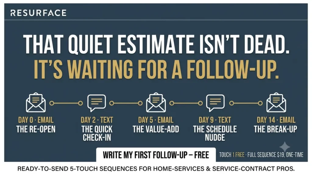 AI email follow-up automation for contractors