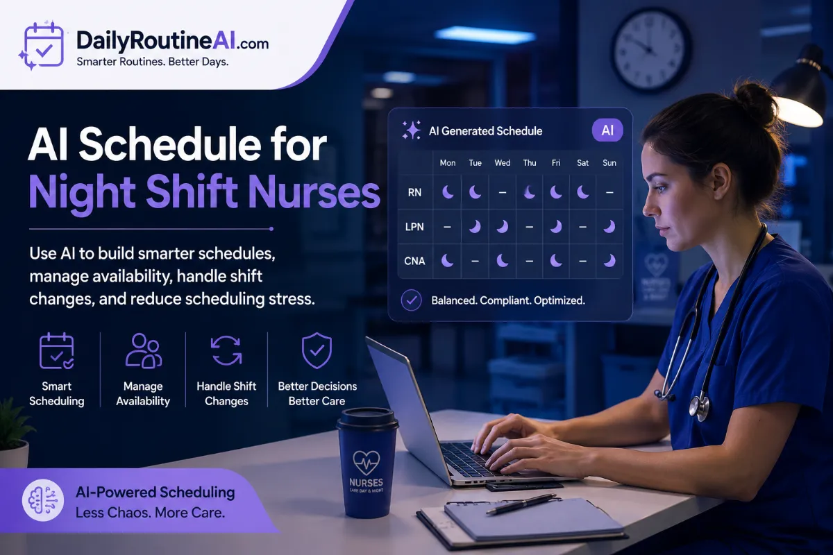 AI schedule for night shift nurses