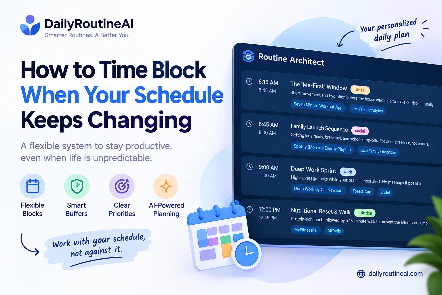 time block when your schedule keeps changing
